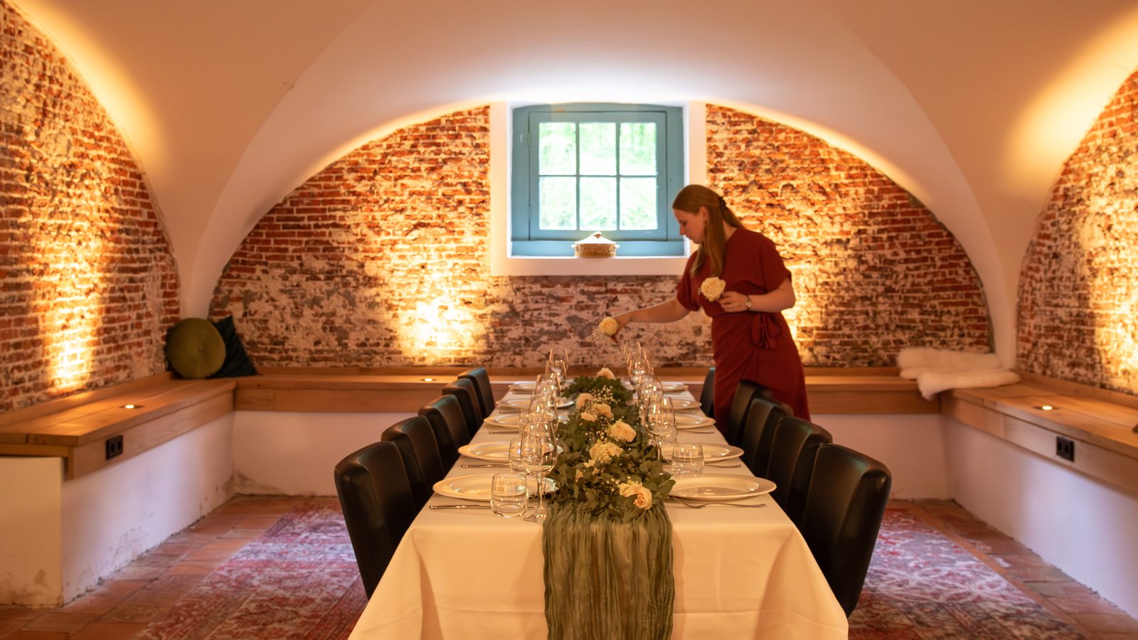 Gedecoreerde trouwlocatie